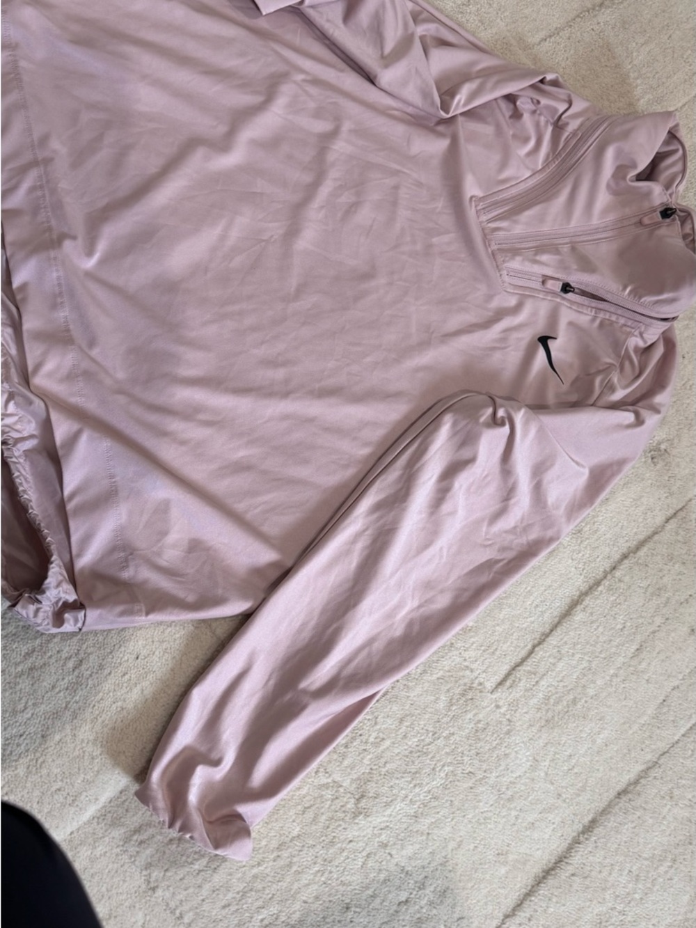 Nike Pale Pink Half-Zip Athletic Pullover